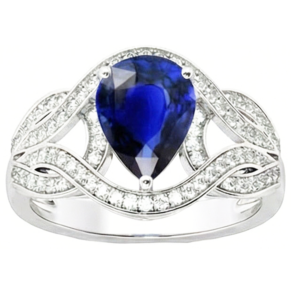 vero round diamante 3carati anello angolo laterale