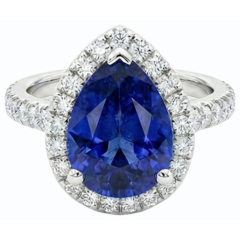 vero round diamante 3.50carati anello angolo laterale