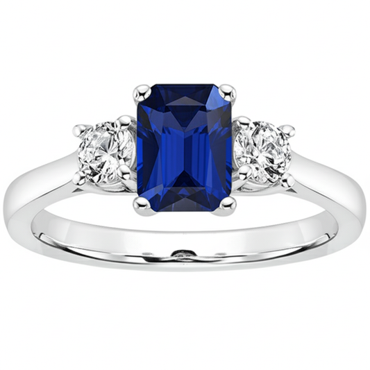vero emerald diamante 3.50carati anello dettaglio ravvicinato