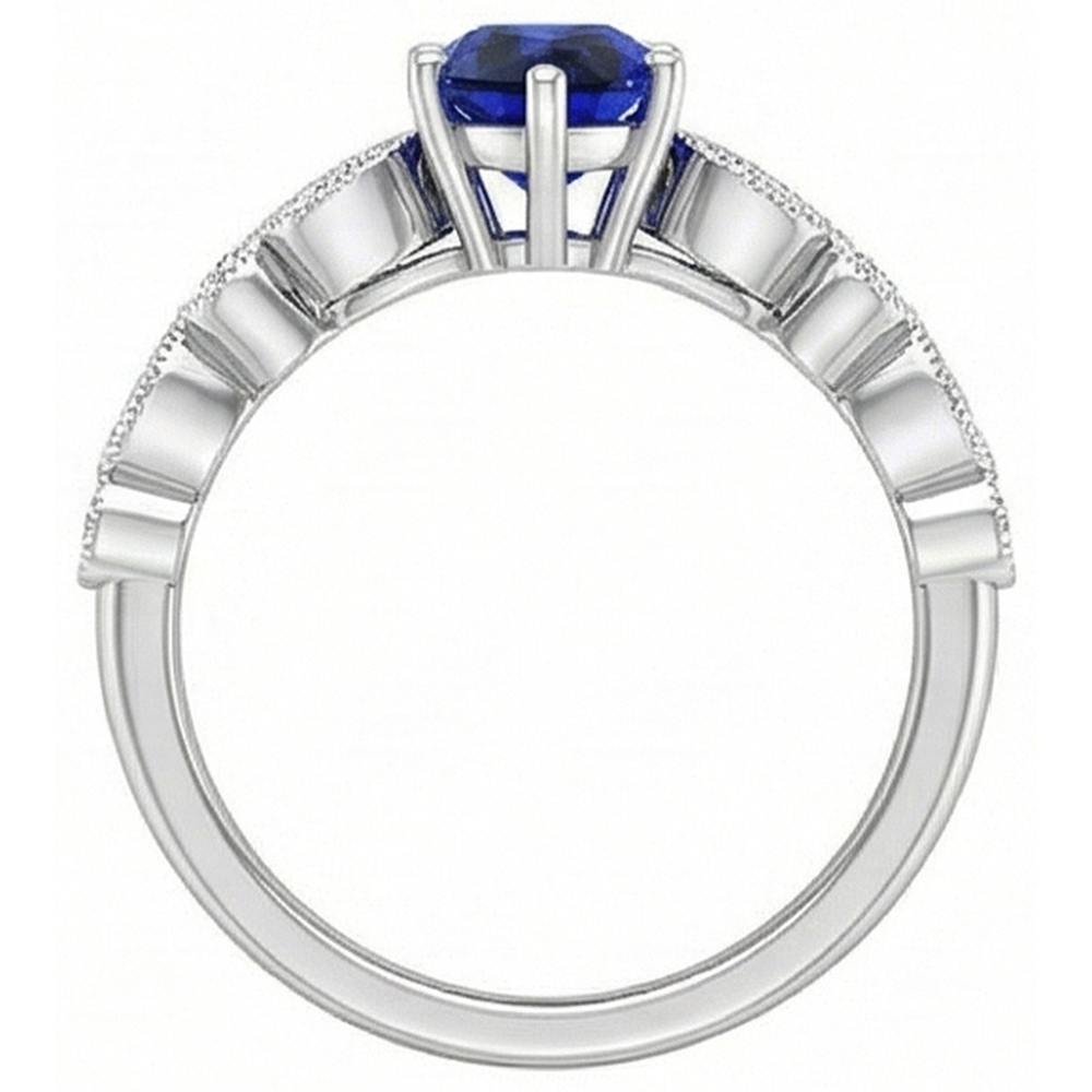 vero round diamante 2.50carati anello dettaglio ravvicinato
