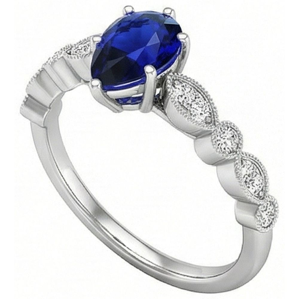 vero round diamante 2.50carati anello vista dall'alto