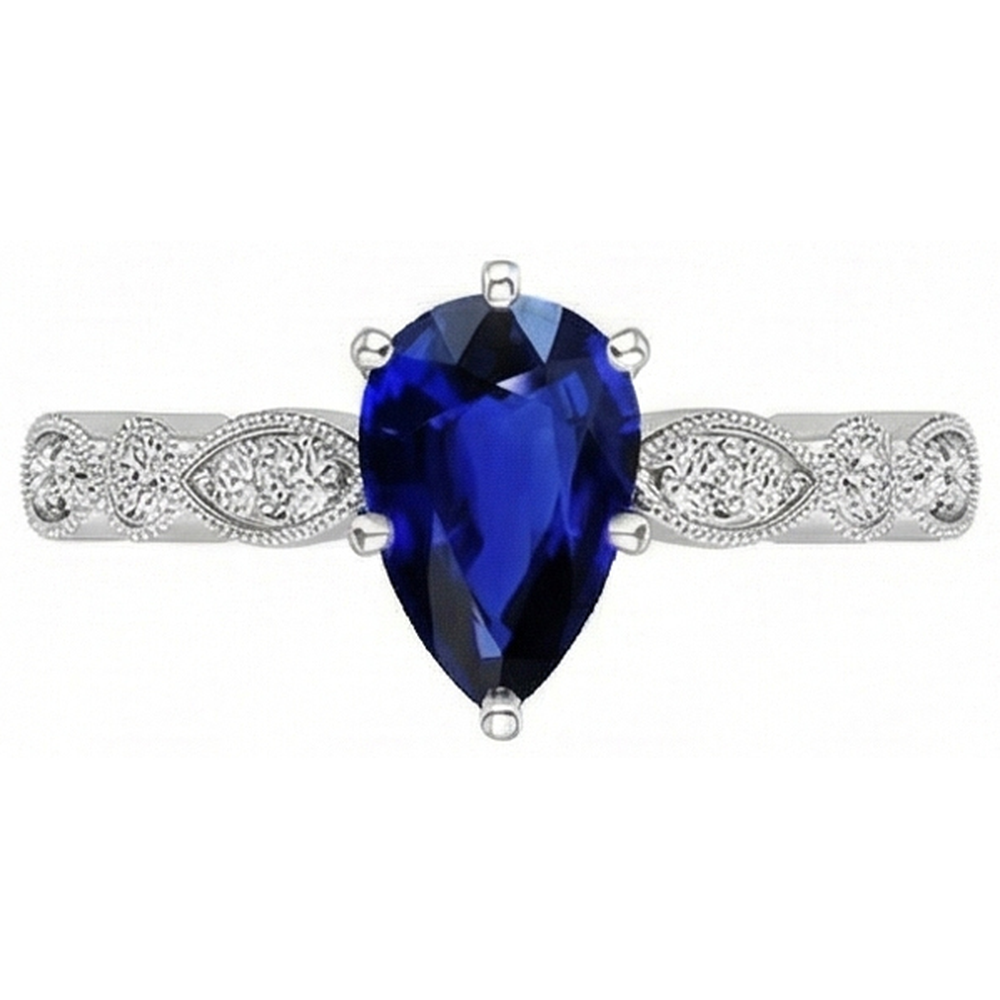 vero round diamante 2.50carati anello vista di profilo