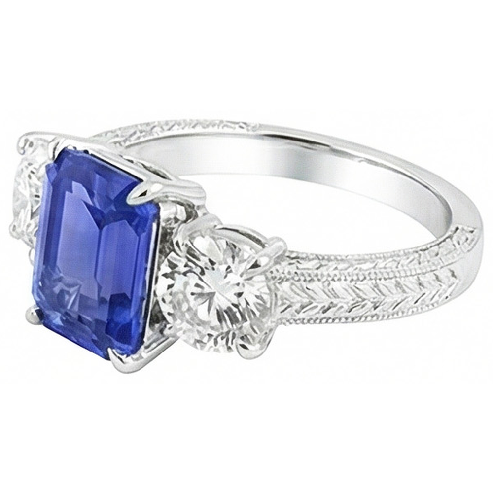 vero round diamante 3carati anello dettaglio ravvicinato