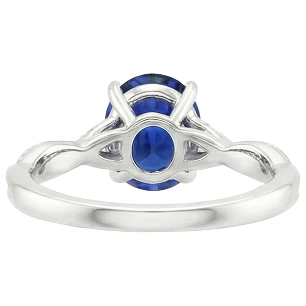 Anello zaffiro blu