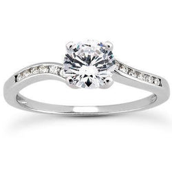 Anello Anniversario Naturale  Diamante 3,50 Carati Taglio Rotondo Gioielli Nuovo