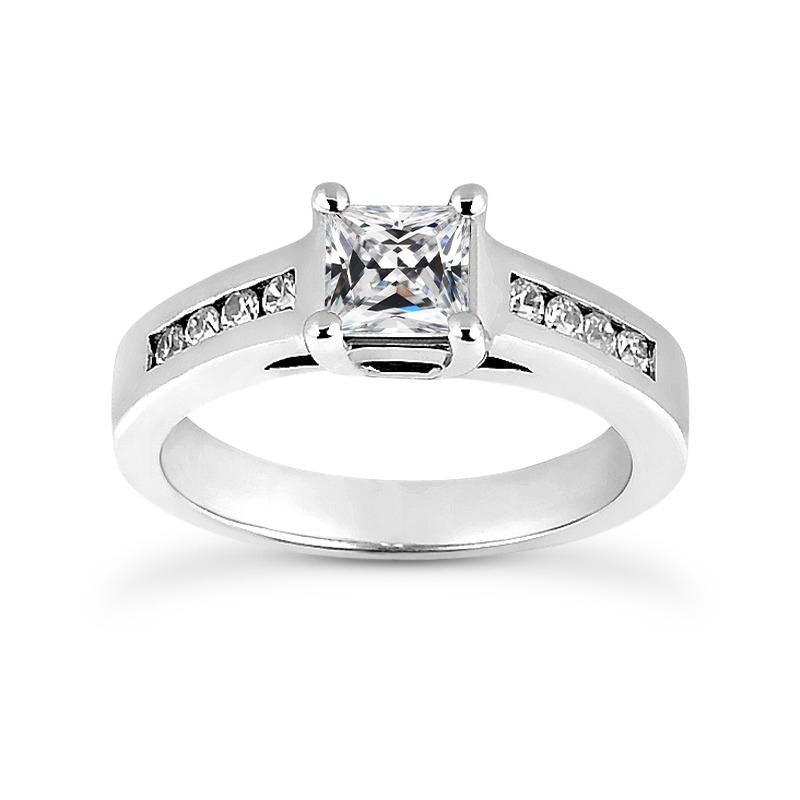 Anello Con Cesto Di Genuino Diamanti Da Vecchio Minatore Taglio Rotondo E Quadrato, Oro 2,50 Carati