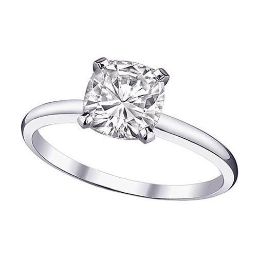Anello Con Naturale Diamante A Cuscino Da 1 Carato