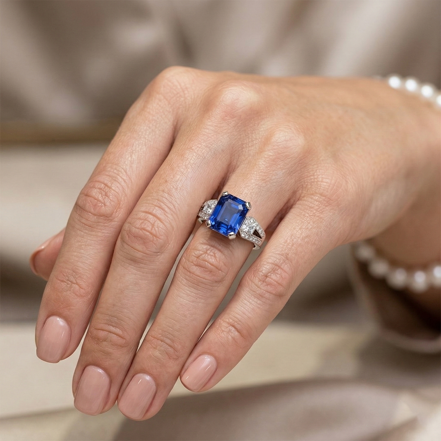 Anello Con Pietre Dure Dello Sri Lanka