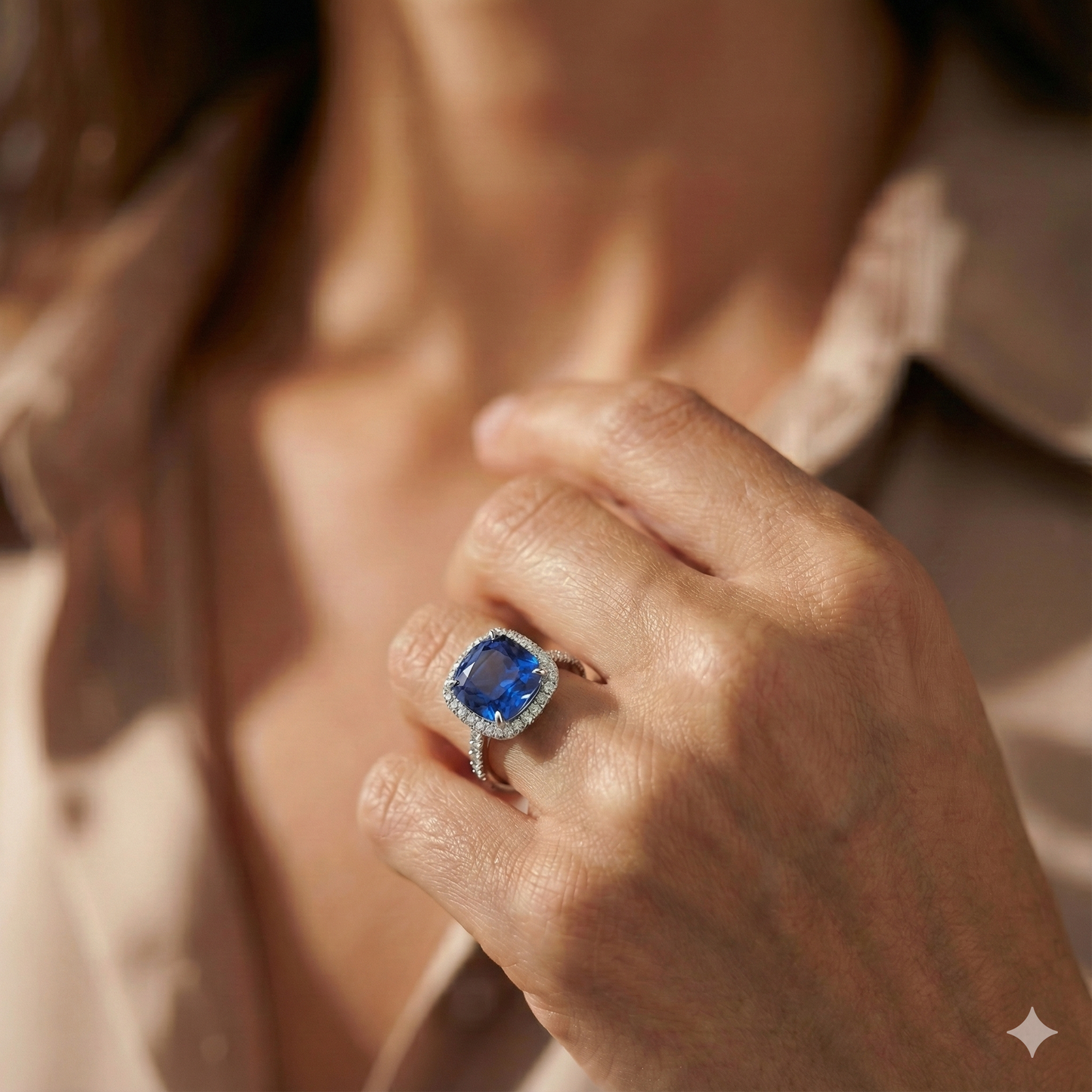 Anello Con Zaffiro Per Le Donne