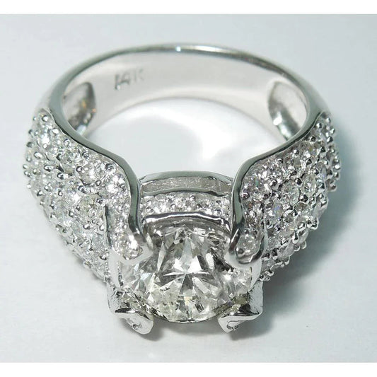 Anello Da Cocktail Da Donna Con Genuino Diamanti