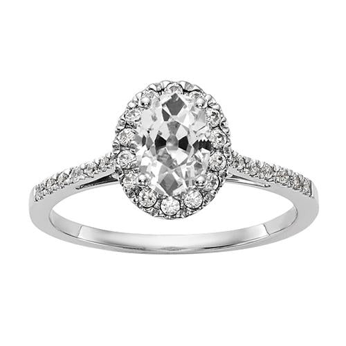 Anello Da Donna Con Montatura A Cattedrale, Naturale Diamante Ovale Taglio Miniera 3,75 Carati