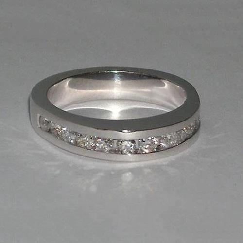 Anello Da Donna In Oro Con Genuino Diamanti Da 5 Carati Con Tre Gioielli In Pietra Nuovo