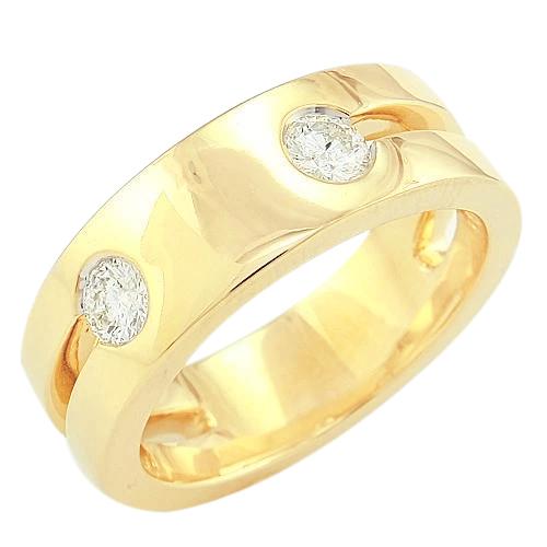 Anello Da Uomo In Oro Giallo 14K Con Genuino Diamanti Da 1 Ct. Novità