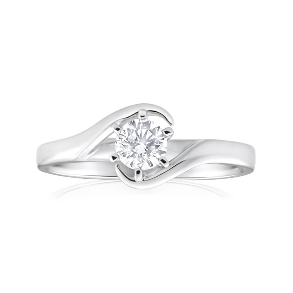Anello Di Fidanzamento Con Genuino Diamante A Taglio Rotondo Solitario Da 1.50 Carati
