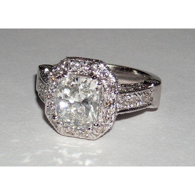 Anello Di Fidanzamento Con Genuino Diamante Da 8,51 Carati, Taglio Radiante