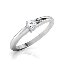 Anello Di Fidanzamento Con Genuino Diamante Solitario Taglio Rotondo 1,10 Carati