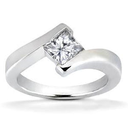 Anello Di Fidanzamento Con Genuino Diamante Taglio Principessa Da 1.50 Ct