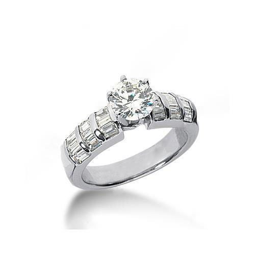Anello Di Fidanzamento Con Naturale Diamanti Ad Alta Brillantezza Con Diamanti Da 3.51 Ct