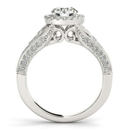 Anello Di Fidanzamento Con Vero Diamante 1.25 Carati Gioielli Da Donna In Stile Antico Nuovo