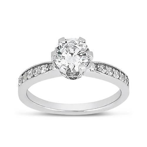 Anello Di Fidanzamento Con Vero Diamante Rotondo Da 2.02 Ct. Gioielli Da Donna Novità