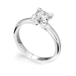 Anello Di Fidanzamento Con Vero Diamante Solitario Da 1,20 Ct, Oro Bianco 14K