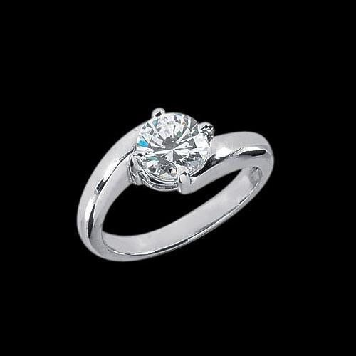 Anello Di Fidanzamento Con Vero Diamante Solitario Reale 2.50 Carati
