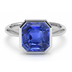 Anello Di Fidanzamento Con Zaffiro Da 5 Carati