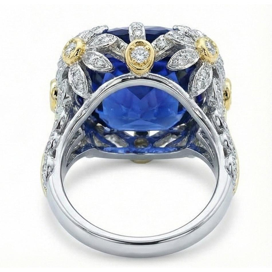 Anello Di Fidanzamento Con Zaffiro Da 8 Carati
