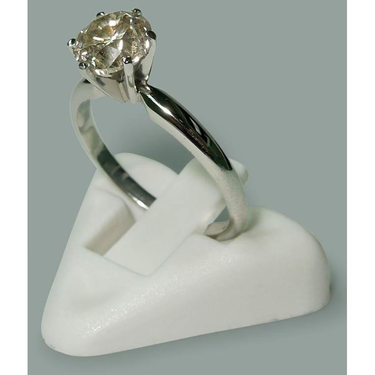 Anello Di Fidanzamento Solitario Con Naturale Diamante Rotondo Da 1.50 Carati