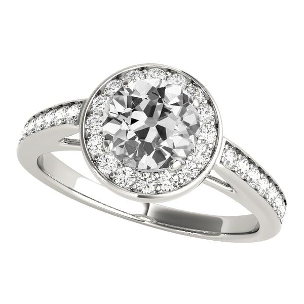 Anello In Oro 14K Con Genuino Diamante Aureo, Taglio Antico, Taglio 4,75 Carati, Gioielli Da Donna