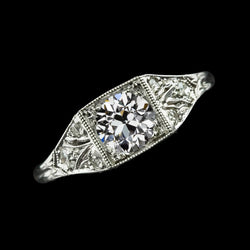 Anello Nuziale Rotondo Con Vero Diamanti Da Minatore Vecchio Stile Vintage 2.75 Carati
