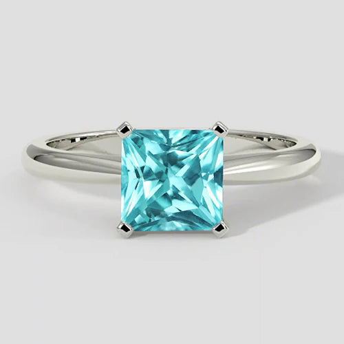 Anello Paraiba Vibrant Cushion da 1,75 carati