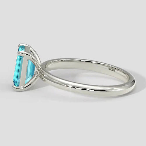 Anello Paraiba blu neon da 1 ct