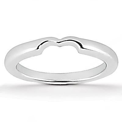 Anello Solitario Con Fascia Di Fidanzamento Con Vero Diamante Taglio Cuore Da 1 Carato