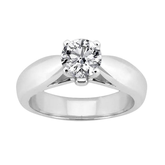 Anello Solitario Con Genuino Diamante Da 2.50 Carati Novità
