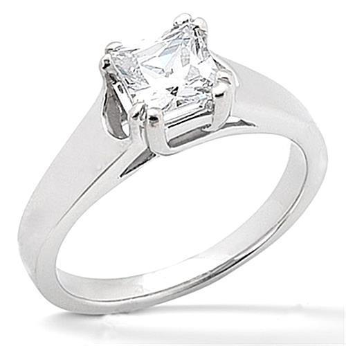 Anello Solitario Con Naturale Diamante Da 1,50 Carati, Gioielli Taglio Principessa Nuovo