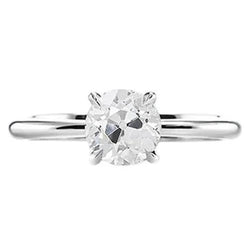 Anello Solitario Da Donna Da 1 Carato Con Set Di Gioielli Con Vero Diamanti A Taglio Vecchio Miniera