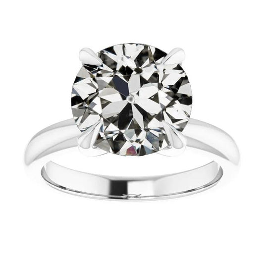 Anello Solitario Il Giro Old Mine Cut Naturale Diamante Women's Jewelry 4,50 Carati