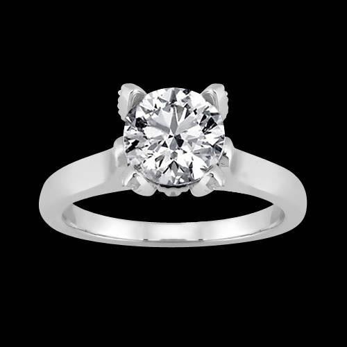 Anello Solitario Naturale Diamante Rotondo 2.01 Carati Nuovi Gioielli