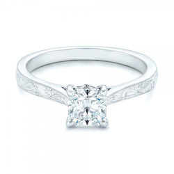 Anello Solitario Per Anniversario Con Genuino Diamante Scintillante Taglio Principessa Da 1.50 Ct