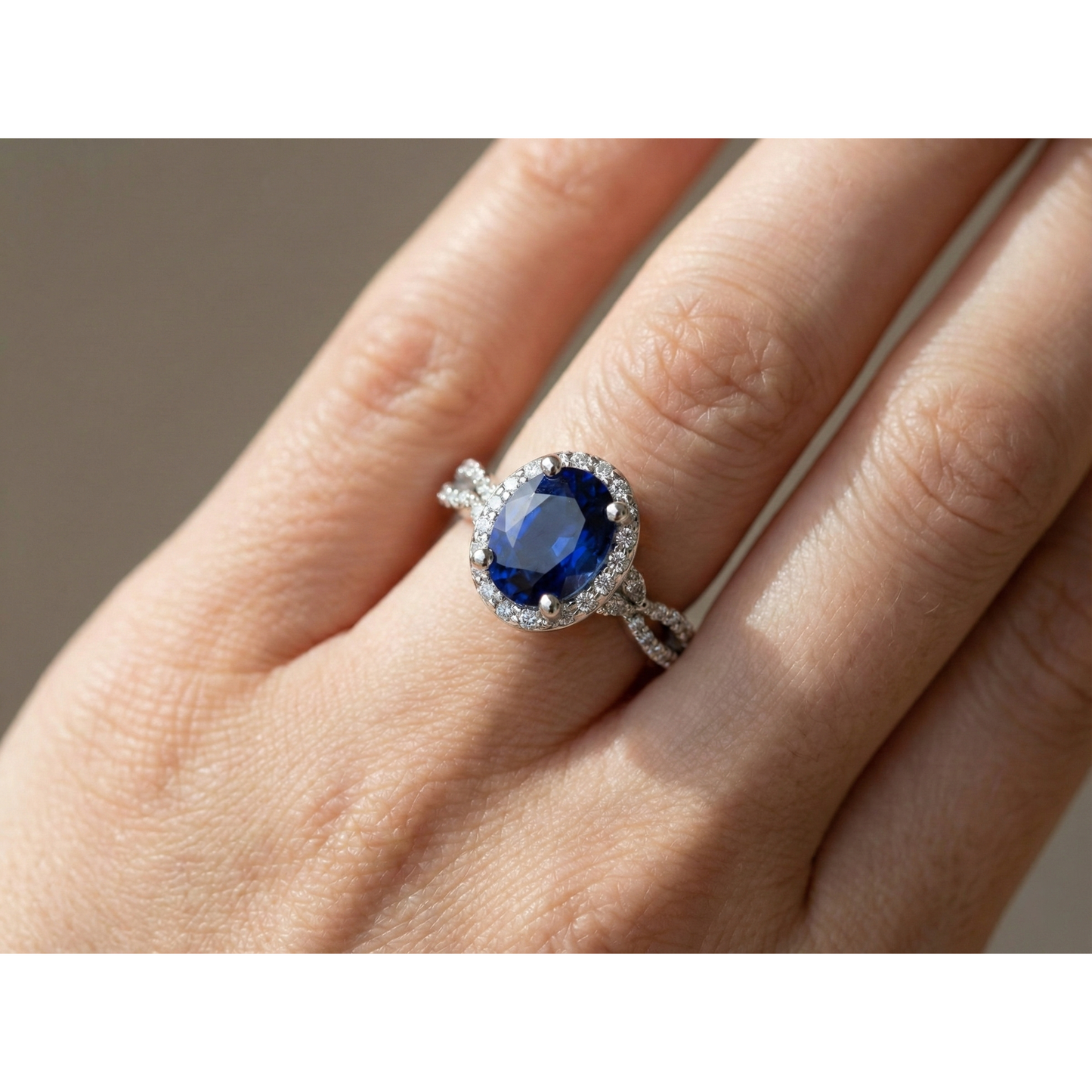 vero marquise diamante 5carati anello foto lifestyle