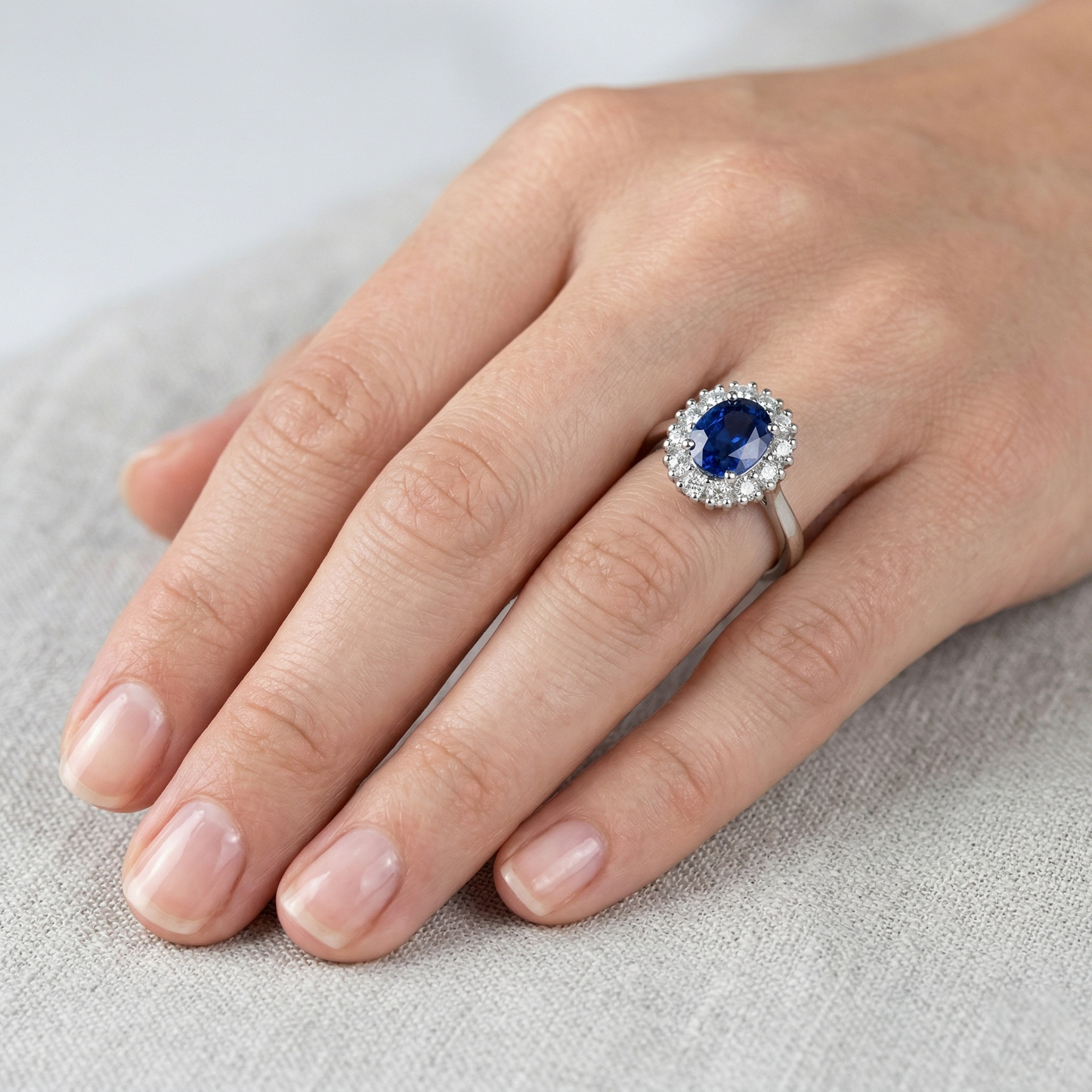 Anello Zaffiro Dello Sri Lanka