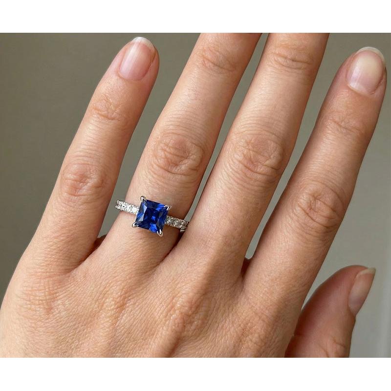 Anello Zaffiro Vero 1.90 Carati