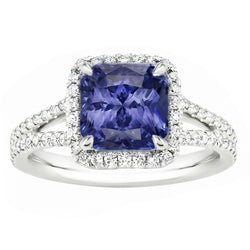 Anello Zaffiro Vero 4 Carati