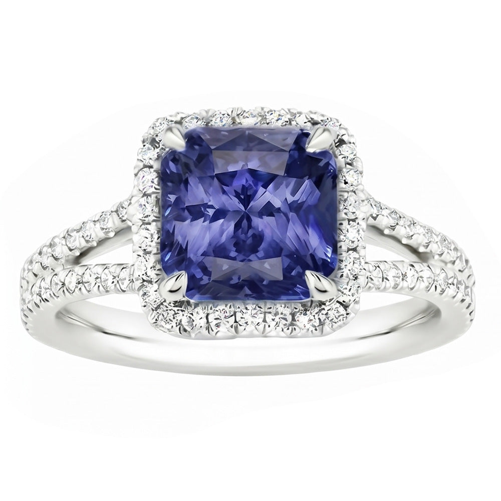 Anello Zaffiro Vero 4 Carati