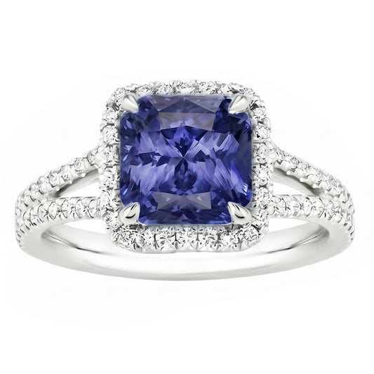 Anello Zaffiro Vero 4 Carati