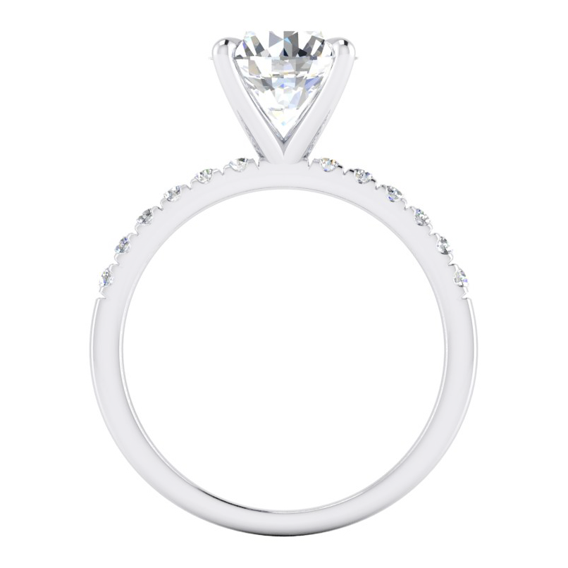 Anello_Di_Fidanzamento_Diamante_2.50 Carati_Naturale_Diamanti_Rotondi_Oro Bianco_14K