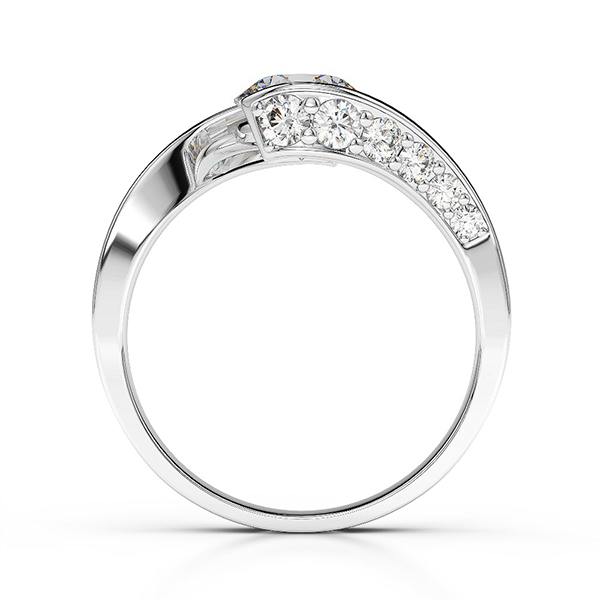 Anello Solitario Nuziale Con 2,75 Carati Di Naturale Diamanti Tondi Scintillanti In Oro Bianco 14K
