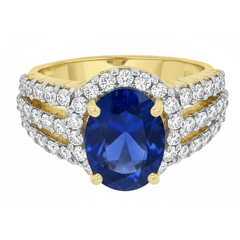 vero round diamante 3.50carati anello angolo laterale
