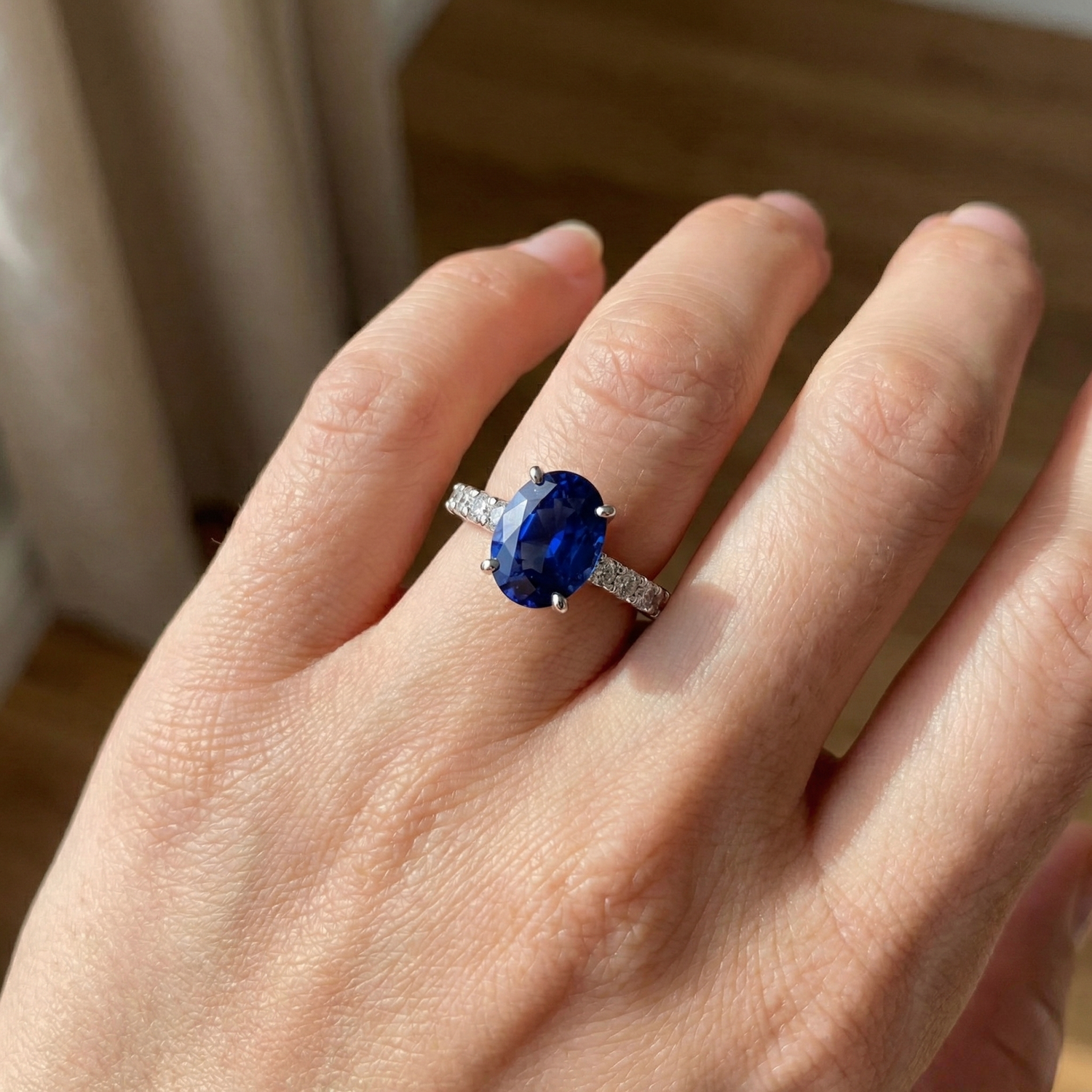 vero round diamante 4.50carati anello con accenti diamanti